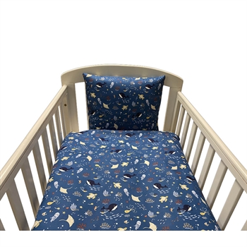 Nørgaard Madsen Babysengetøj, Navy m/havdyr